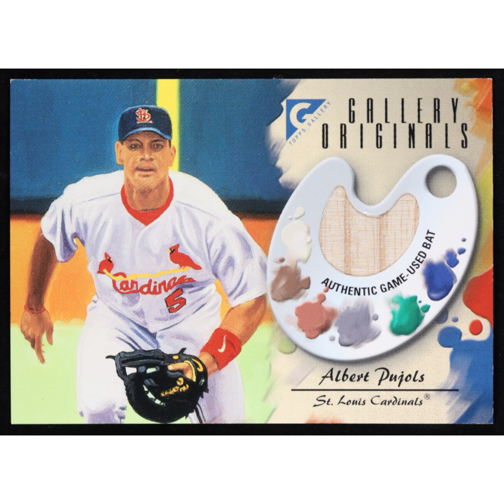 Albert Pujols 2002 Topps Gallery Original Bat Relics #GOAP at PristineAuction.com