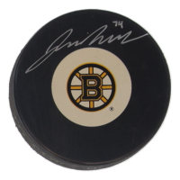 Jake DeBrusk Signed Bruins Logo Hockey Puck (COJO) at PristineAuction.com
