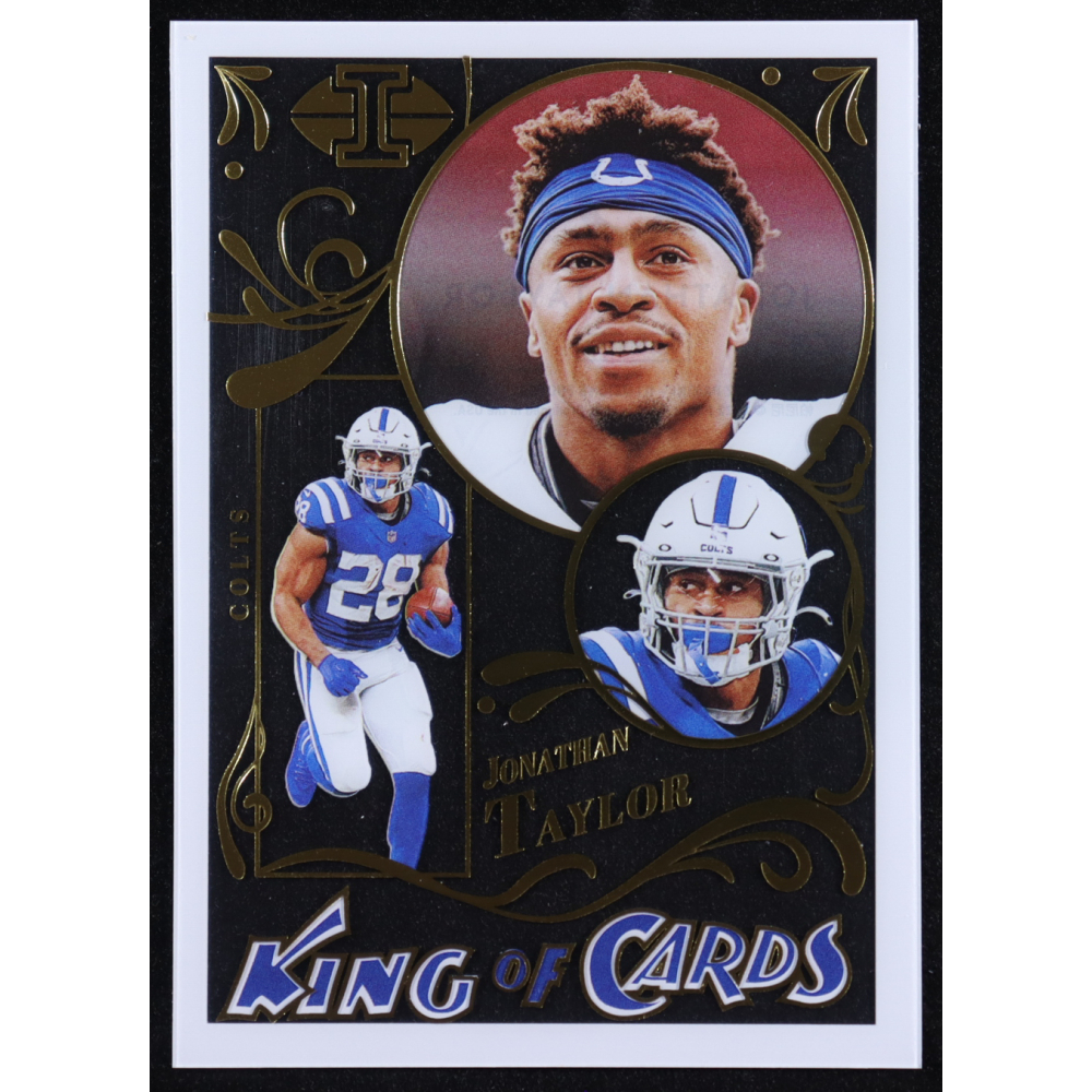 Jonathan Taylor 2022 Panini Illusions King of Cards #8 at PristineAuction.com