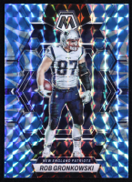 Rob Gronkowski 2023 Panini Mosaic Mosaic Reactive Blue #164 at PristineAuction.com