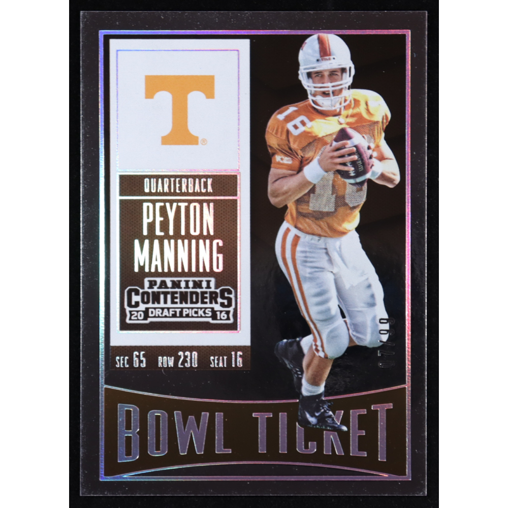 Peyton Manning 2016 Panini Contenders Draft Picks Bowl Ticket #81 #07/99 at PristineAuction.com