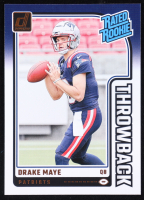 Drake Maye 2024 Donruss Rated Rookies Throwback #49 RC at PristineAuction.com