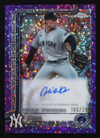 Will Warren 2025 Topps Chrome Update Rookie Debut Autographs Purple Speckle Refractors #CRDAWWA RC #166/299 at PristineAuction.com