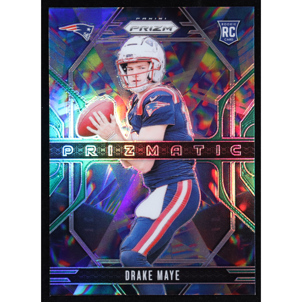 Drake Maye 2024 Panini Prizm Prizmatic Prizms Green #2 RC at PristineAuction.com