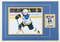 Torey Krug Signed 12x17 Custom Matted Trading Card Display with Photo (JSA) at PristineAuction.com