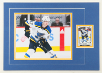 Torey Krug Signed 12x17 Custom Matted Trading Card Display with Photo (JSA) at PristineAuction.com