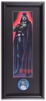 "Star Wars" Custom Framed Darth Vader Print Display with Original 1977 Lapel Button Pin at PristineAuction.com