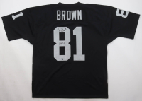 Tim Brown Signed Raiders Mitchell & Ness Authentic Jersey Inscribed "HOF 15" (Fanatics) at PristineAuction.com