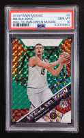Nikola Jokic 2019-20 Panini Mosaic Will to Win Mosaic Green #9 (PSA 10) at PristineAuction.com