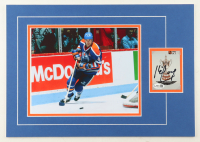 Kevin Lowe Signed 12x17 Custom Matted Trading Card Display with Photo (JSA) at PristineAuction.com