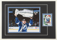Yanni Gourde Signed 12x17 Custom Matted Trading Card Display with Photo (JSA) at PristineAuction.com