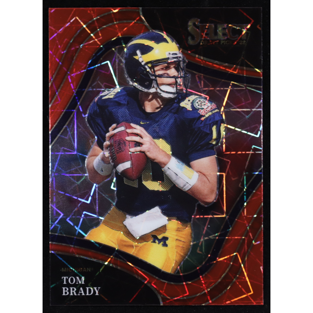Tom Brady 2022 Select Draft Picks Prizms Red Lazer #130 at PristineAuction.com