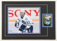 Doug Gilmour Signed 12x17 Custom Matted Trading Card Display with Photo (JSA) at PristineAuction.com