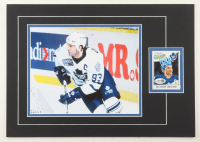 Doug Gilmour Signed 12x17 Custom Matted Trading Card Display with Photo (JSA) at PristineAuction.com
