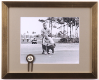 Jack Nicklaus and Arnold Palmer at The Ryder Cup Custom Framed Photo Display with Vintage Ryder Cup Divot Repair Tool at PristineAuction.com
