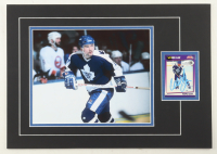 Wendel Clark Signed 12x17 Custom Matted Trading Card Display with Photo (JSA) at PristineAuction.com