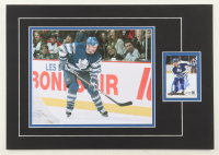 Wendel Clark Signed 12x17 Custom Matted Trading Card Display with Photo (JSA) at PristineAuction.com