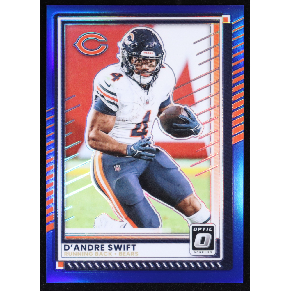 D'Andre Swift 2025 Panini Donruss Optic Blue #154 #178/249 at PristineAuction.com