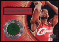 LeBron James 2003-04 Upper Deck Hardcourt LeBron James Floor #LB8 RC / Red Cavs JSY Shooting at PristineAuction.com