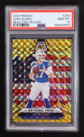 Josh Allen 2024 Panini Mosaic Mosaic Reactive Yellow #254 NP (PSA 10) at PristineAuction.com