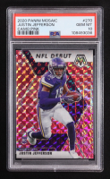 Justin Jefferson 2020 Panini Mosaic Mosaic Camo Pink #270 DEB RC (PSA 10) at PristineAuction.com