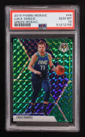 Luka Doncic 2019-20 Panini Mosaic Mosaic Green #44 (PSA 10) at PristineAuction.com