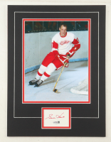 Gordie Howe Signed 12x16 Custom Matted Cut Display with Photo (JSA) at PristineAuction.com