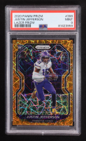 Justin Jefferson 2020 Panini Prizm Prizms Orange Lazer #398 RC (PSA 9) at PristineAuction.com