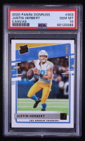 Justin Herbert 2020 Donruss Rated Rookies Canvas #303 RC (PSA 10) at PristineAuction.com