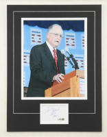 Pat Gillick Signed 12x16 Custom Matted Cut Display with Photo Inscribed "HOF 2011" (JSA) at PristineAuction.com