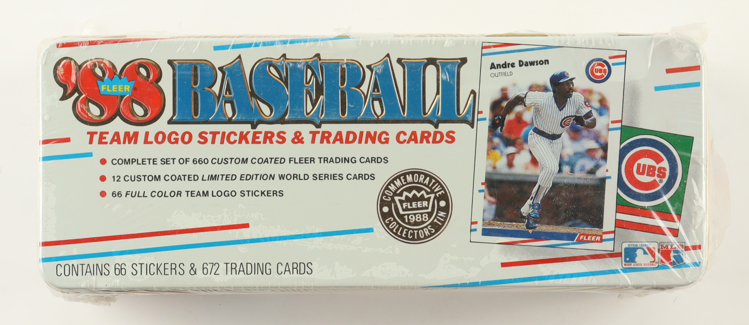 1988 Fleer Glossy Tin Baseball Edition Complete Set of (672) Cards with Edgar Martinez #378 RC, Ken Caminiti #441, Tom Glavine #539 RC, Mark Grace & Jackson #641RC at PristineAuction.com 1988 Fleer Glossy Tin Baseball Edition Complete Set of (672) Cards with Edgar Martinez #378 RC, Ken Caminiti #441, Tom Glavine #539 RC, Mark Grace & Jackson #641RC at PristineAuction.com