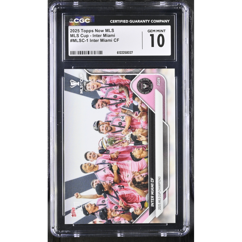 Inter Miami CF 2025 Topps Now MLS MLS Cup - Inter Miami #MLSC-1 (CGC 10) at PristineAuction.com