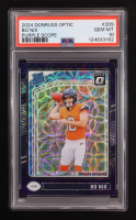 Bo Nix 2024 Donruss Optic Purple Scope #209 RR RC (PSA 10) at PristineAuction.com