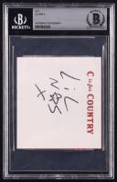 Lil Nas X Signed Cut (Beckett) at PristineAuction.com