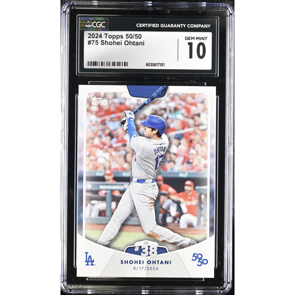 Shohei Ohtani 2024 Topps 50/50 #75 (CGC 10) at PristineAuction.com