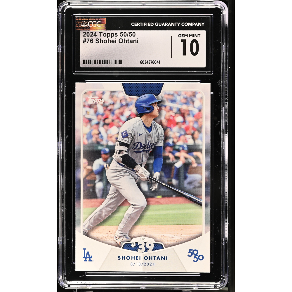 Shohei Ohtani 2024 Topps 50/50 #76 (CGC GEM MINT 10) at PristineAuction.com