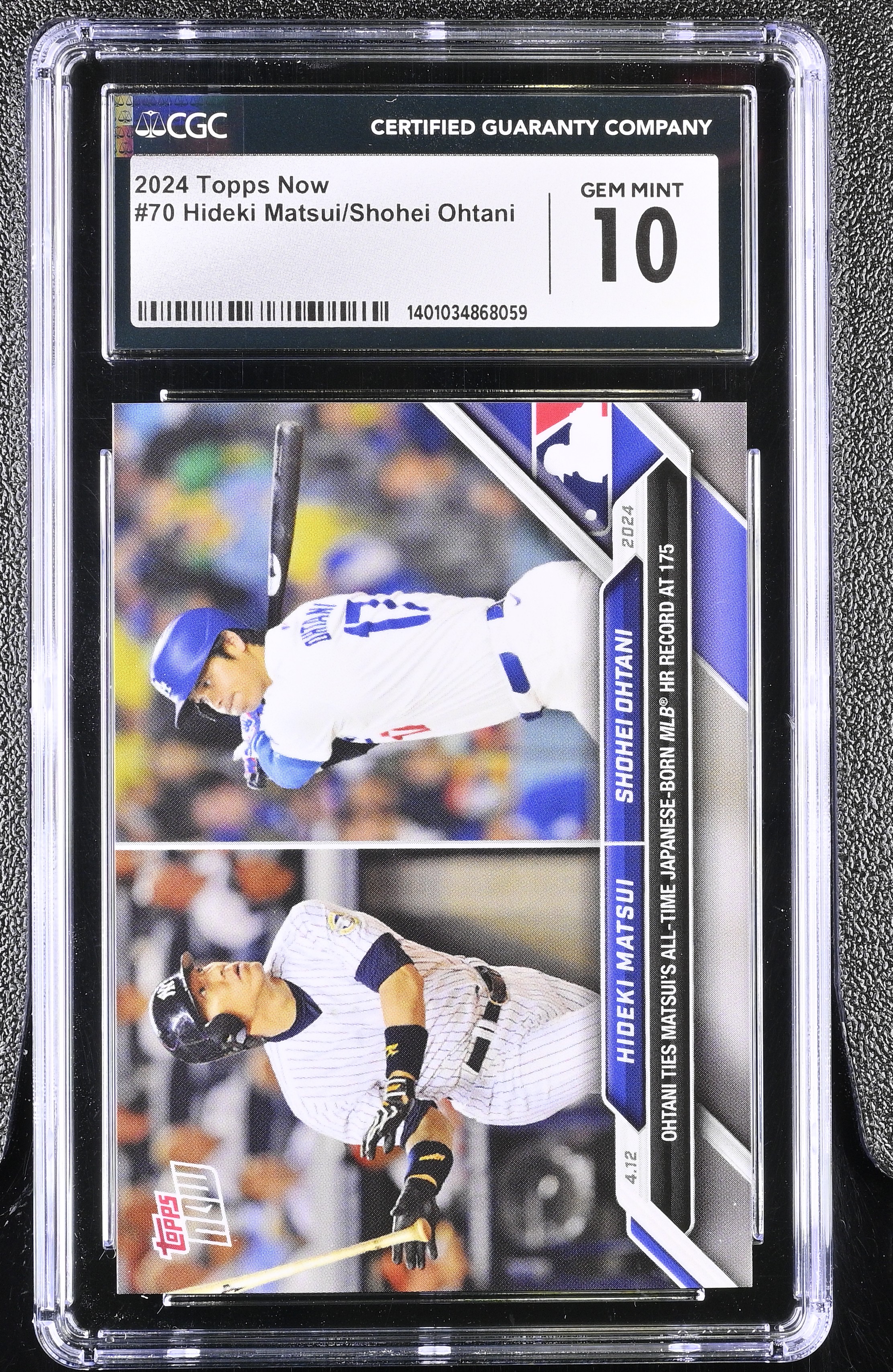 Hideki Matsui / Shohei Ohtani 2024 Topps Now #70 (CGC 10) at PristineAuction.com Hideki Matsui / Shohei Ohtani 2024 Topps Now #70 (CGC 10) at PristineAuction.com