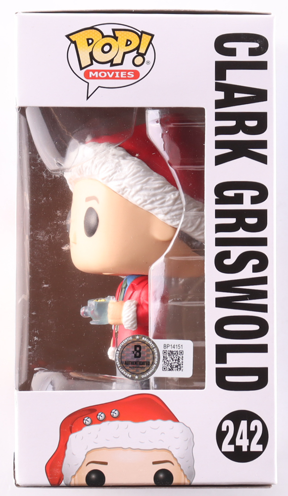 Chevy Chase Signed "National Lampoon's Christmas Vacation" #242 Clark Griswold Funko Pop! Vinyl Figure (Beckett) at PristineAuction.com Chevy Chase Signed "National Lampoon's Christmas Vacation" #242 Clark Griswold Funko Pop! Vinyl Figure (Beckett) at PristineAuction.com