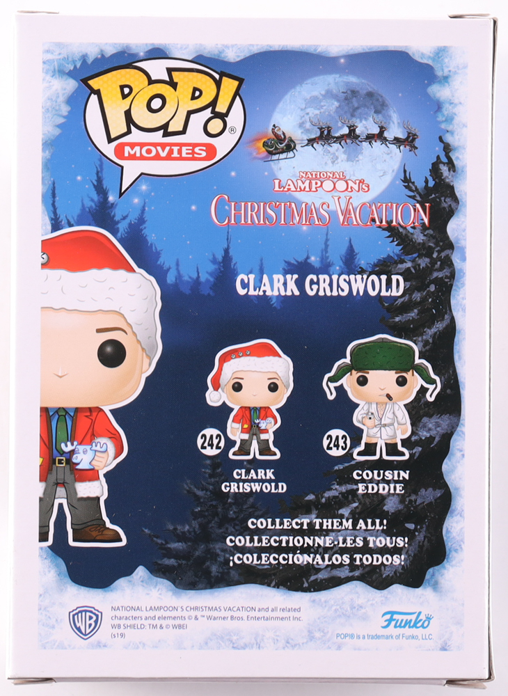 Chevy Chase Signed "National Lampoon's Christmas Vacation" #242 Clark Griswold Funko Pop! Vinyl Figure (Beckett) at PristineAuction.com Chevy Chase Signed "National Lampoon's Christmas Vacation" #242 Clark Griswold Funko Pop! Vinyl Figure (Beckett) at PristineAuction.com