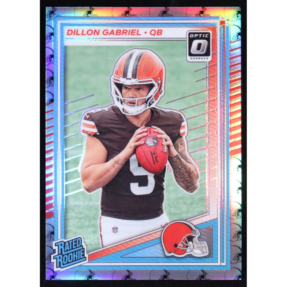 Dillon Gabriel 2025 Panini Donruss Optic Team Logo RR #263 RC #27/32 at PristineAuction.com