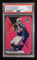 Peyton Manning 2020 Panini Mosaic Mosaic Pink Flourescent #90 #2/10 (PSA 9) at PristineAuction.com