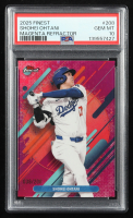 Shohei Ohtani 2025 Finest Magenta Refractor #208 #36/200 (PSA 10) at PristineAuction.com