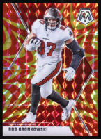 Rob Gronkowski 2020 Panini Mosaic Mosaic Reactive Gold #136 at PristineAuction.com