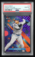 Shohei Ohtani 2025 Finest Purple Checkerboard #16 #75/150 (PSA 10) at PristineAuction.com
