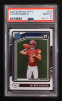 Jayden Daniels 2024 Donruss Optic #248 RR RC (PSA 10) at PristineAuction.com