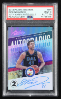 Dirk Nowitzki 2018 Absolute Memorabilia 10th Anniversary Autographs Level 2 #DN #2/15 (PSA 9 | Auto 10) at PristineAuction.com