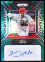 Zach Neto 2024 Panini Prizm Sensational Signatures Prizms Green #30 at PristineAuction.com