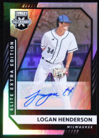 Logan Henderson 2021 Elite Extra Edition Signatures #116 RC at PristineAuction.com