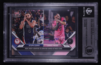 Steph Curry / Lionel Messi Signed 2024 Topps Now MLS #128 (BGS) at PristineAuction.com