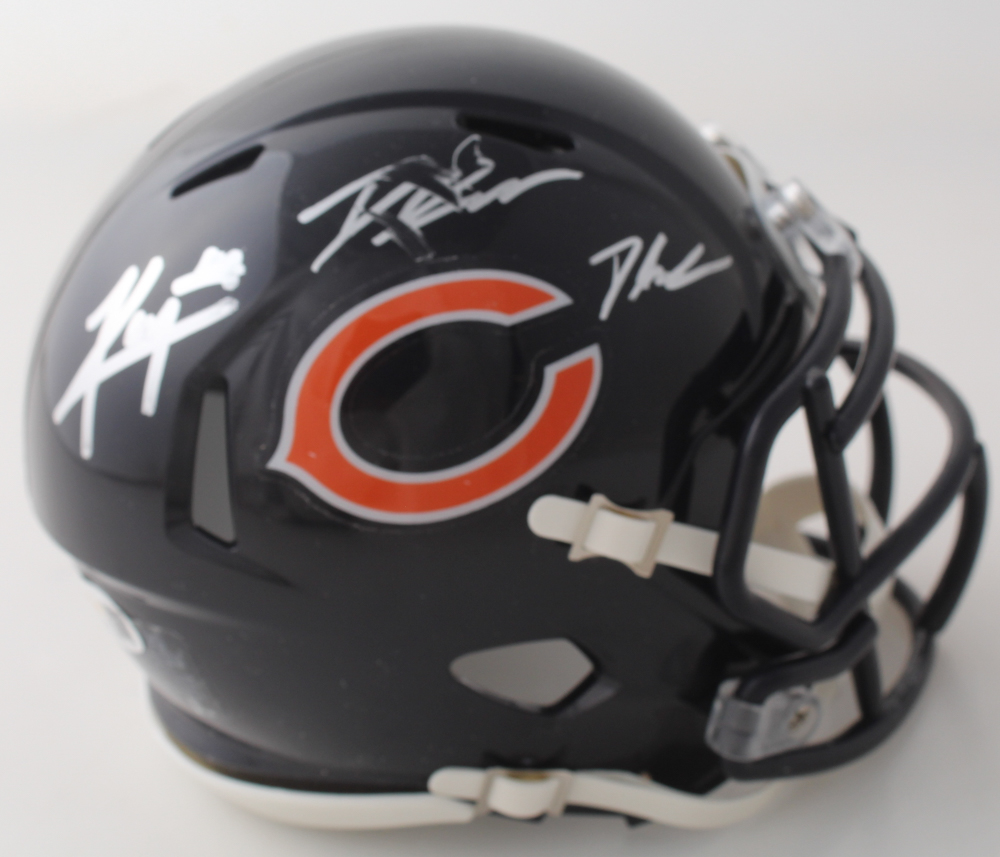Kyle Monangai & D'Andre Swift Signed Bears Speed Mini Helmet (JSA) at PristineAuction.com Kyle Monangai & D'Andre Swift Signed Bears Speed Mini Helmet (JSA) at PristineAuction.com